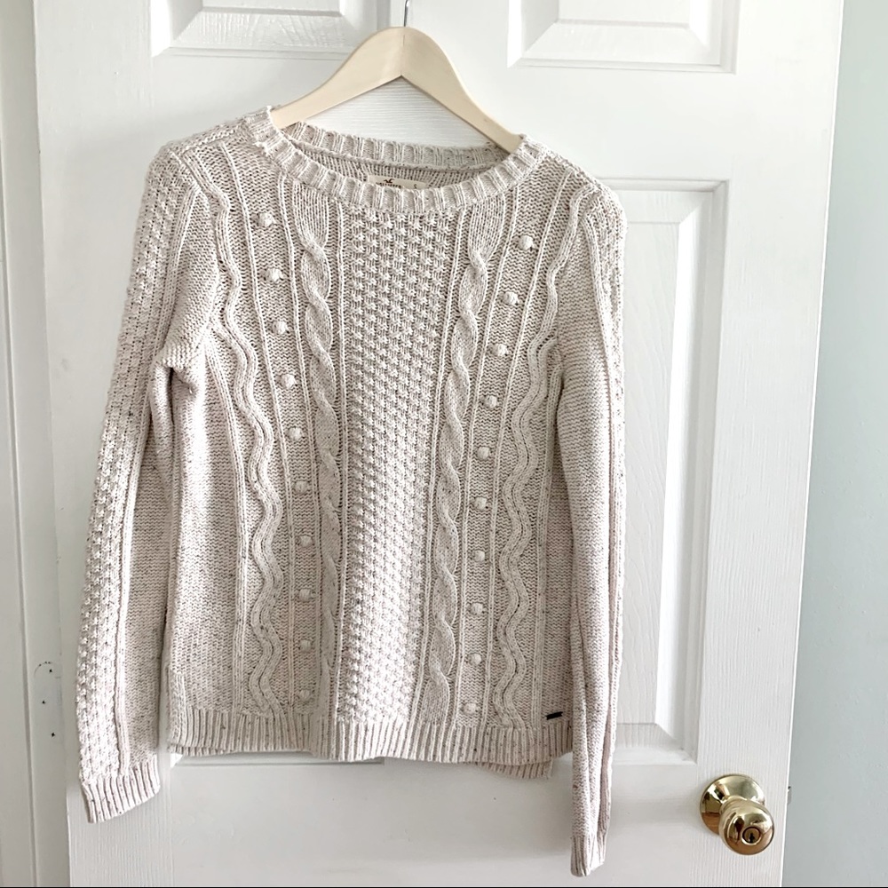 Hollister | Funfetti Cable Knit Sweater | S